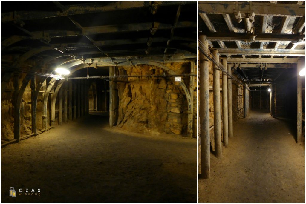 Podziemia Będzin - przebudowane korytarze bliżej wejścia