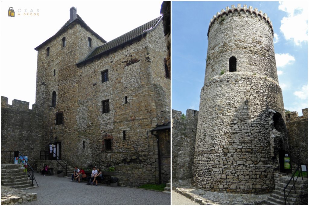 Zamek Będzin - wieża i dziedziniec