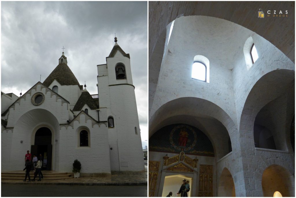 Jest i kościół stylizowany na trulli :)