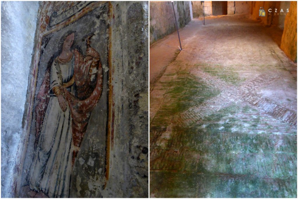 Historyczne malowidło św. Łucji / Podłoga datowana na V wiek nasze ery