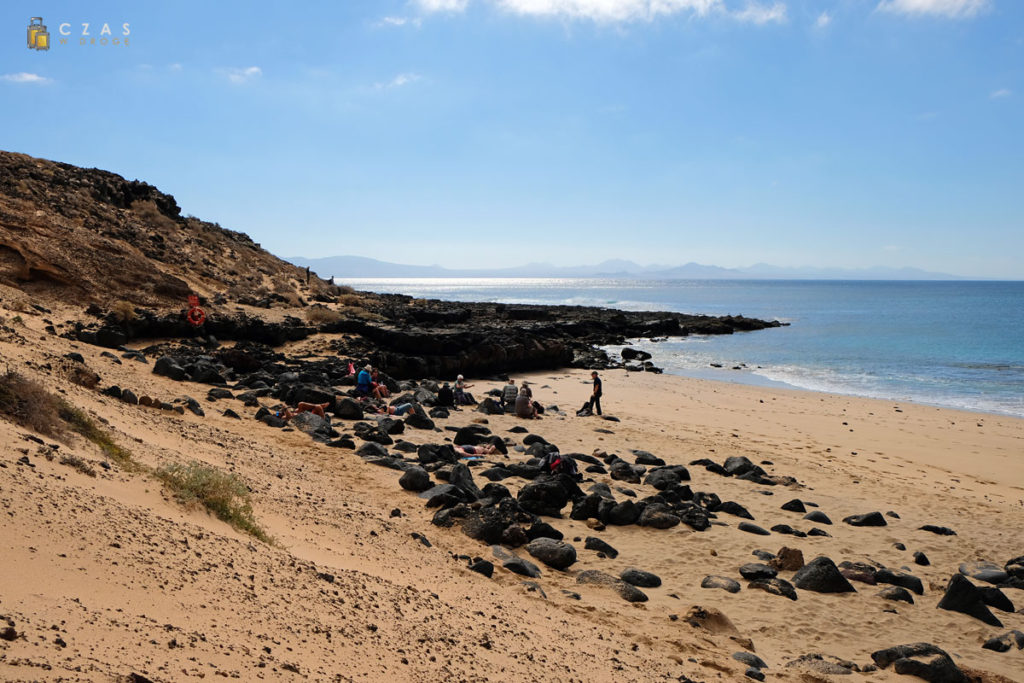 Widok na Lanzarote z Playa Montaña Amarilla