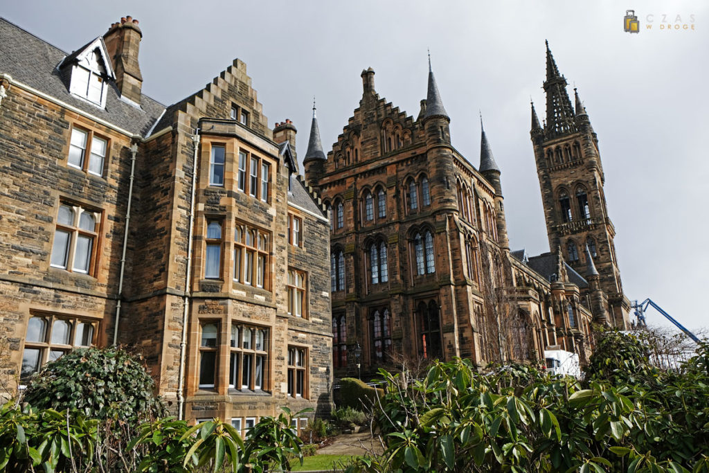 Zabudowania uniwersytetu w Glasgow