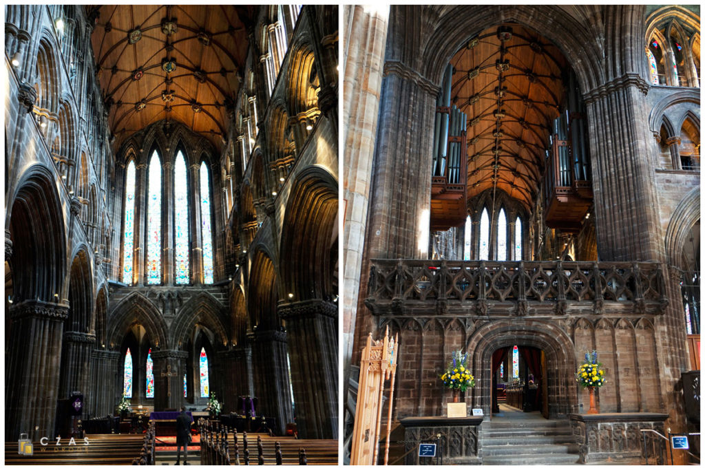 Wnętrze katedry w Glasgow