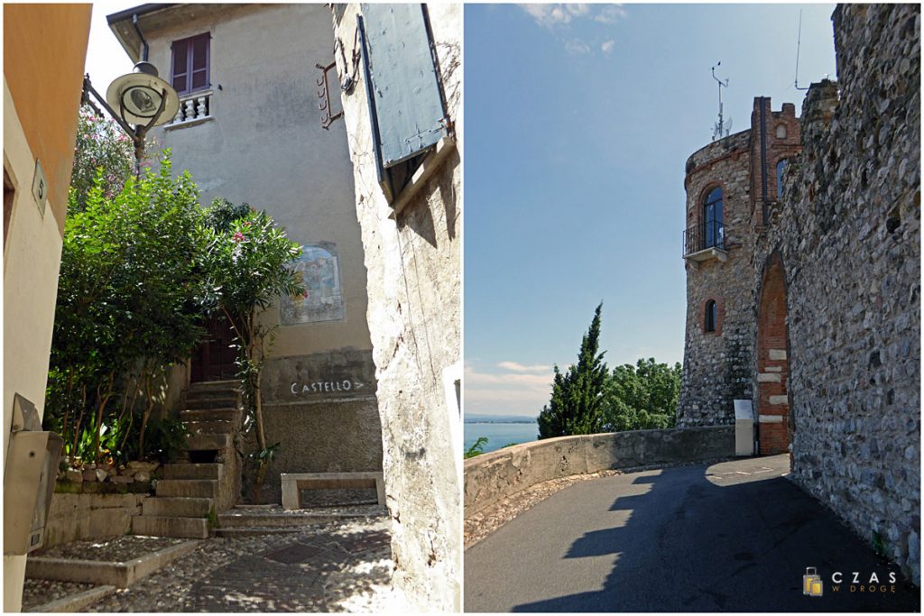 Uliczka prowadząca na zamek / Zamek w Desenzano Uliczka prowadząca na zamek / Zamek w Desenzano
