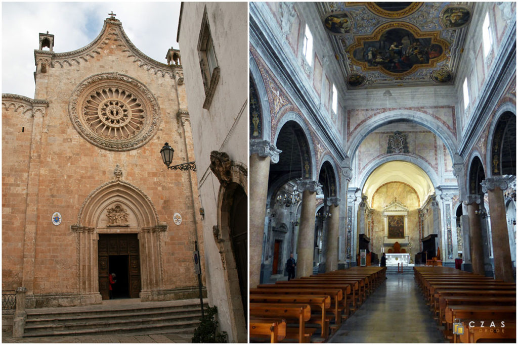 Ostuni - katedra i jej wnętrze