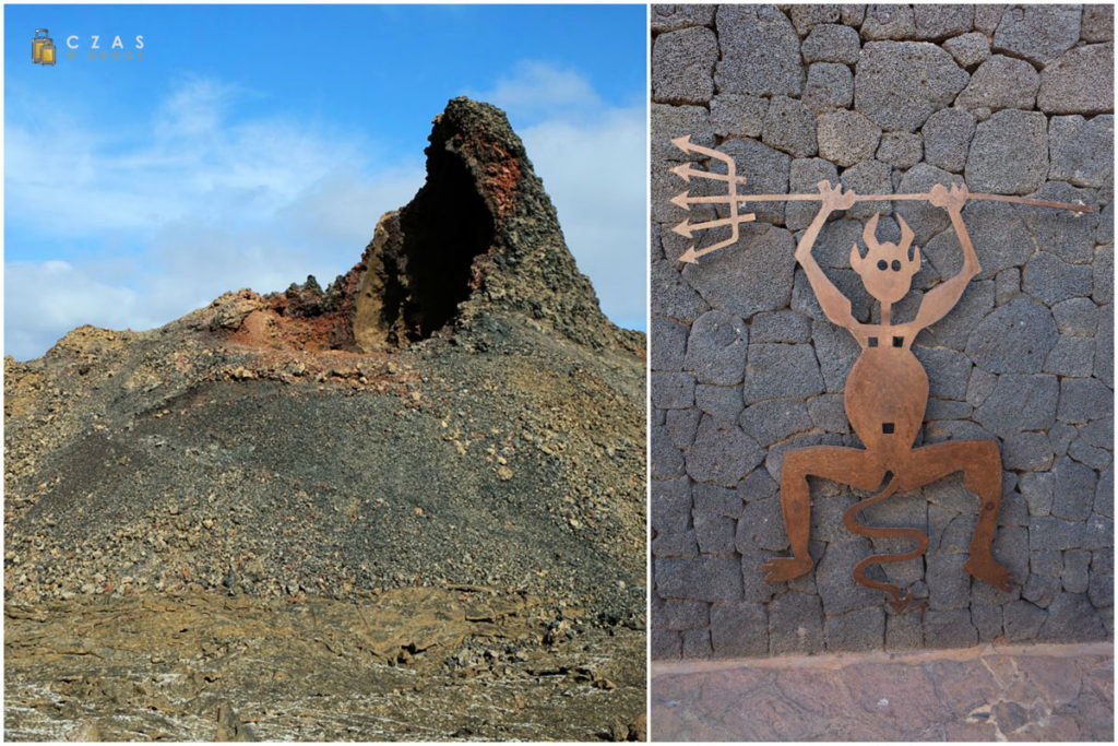 Timanfaya - Manto de la Virgen / Symbol parku - El Diablo